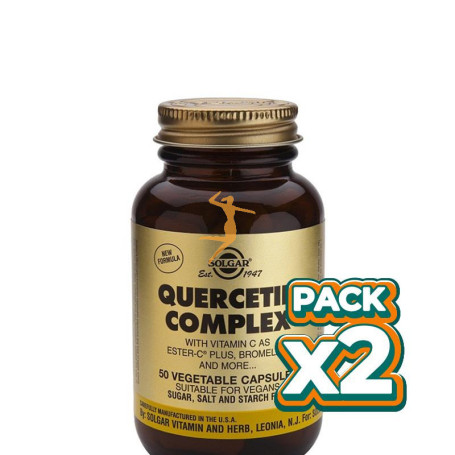 Pack 2x QUERCITINA COMPLEX 50 CAPSULAS VEGETALES SOLGAR