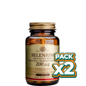 Pack 2x SELENIO 200Mcg. 250 CÁPSULAS SOLGAR