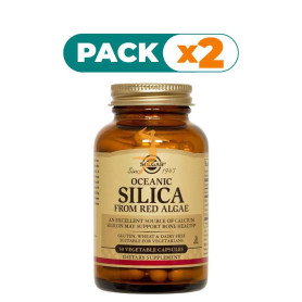 Pack 2x SÍLICE OCEÁNICO 50 CÁPSULAS VEGETALES SOLGAR