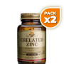 Pack 2x ZINC QUELADO 100 CÁPSULAS SOLGAR