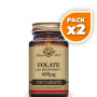 Pack 2x FOLATO (METAFOLÍN) 100 CÁPSULAS SOLGAR