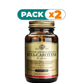 Pack 2x BETA CAROTENO 60 CÁPSULAS SOLGAR