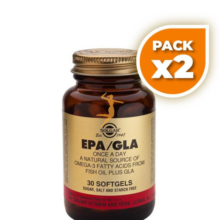 Pack 2x EPA/GLA 30 CÁPSULAS SOLGAR