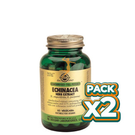 Pack 2x EQUINACEA 60 CÁPSULAS VEGETALES SOLGAR