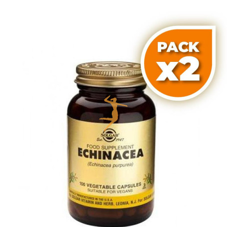 Pack 2x EQUINÁCEA 100 CÁPSULAS VEGETALES SOLGAR