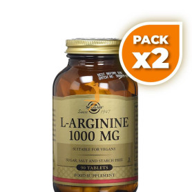 Pack 2x L-ARGININA 1000Mg. 90 CÁPSULAS SOLGAR