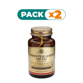 Pack 2x L-FENILALANINA 50 CAPSULAS VEGETALES SOLGAR