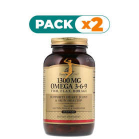 Pack 2x OMEGA 3-6-9 120 CÁPSULAS SOLGAR