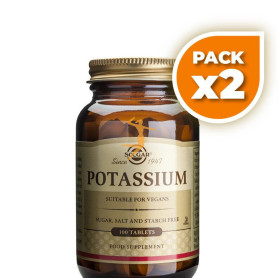 Pack 2x POTASIO 100 CÁPSULAS SOLGAR