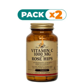 Pack 2x ROSE HIPS C 1000 MG 250 CÁPSULAS SOLGAR