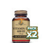 Pack 2x VITAMINA D 400UI 100 CÁPSULAS SOLGAR