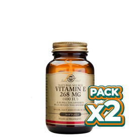 Pack 2x VITAMINA E 400UI 50 CÁPSULAS SOLGAR