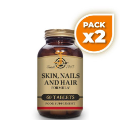 Pack 2x FÓRMULA PELO, PIEL Y UÑAS 60 COMPRIMIDOS SOLGAR