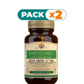 Pack 2x EARTH SOURCE KOJI IRON 30 COMPRIMIDOS SOLGAR