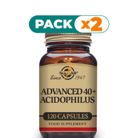 Pack 2x ACIDOPHILUS ADVANCED 40+ 120 CÁPSULAS SOLGAR