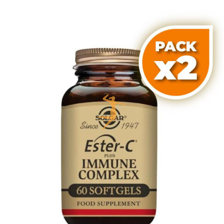 Pack 2x ESTER C IMMUNE COMPLEX 60 CAPSULAS SOLGAR