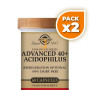 Pack 2x ADVANCED 40+ ACIDOPHILUS 60 CÁPSULAS SOLGAR