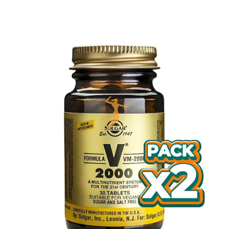 Pack 2x FORMULA VM-2000 30TABLETAS SOLGAR