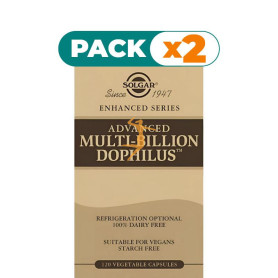 Pack 2x ADVANCED MULTI-BILLION DOPHILUS 120 CÁPSULAS SOLGAR