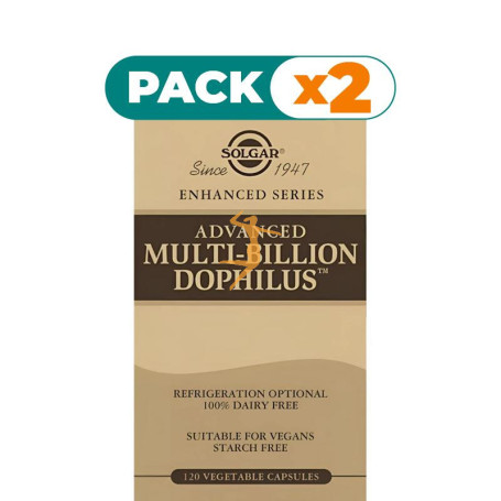 Pack 2x ADVANCED MULTI-BILLION DOPHILUS 120 CÁPSULAS SOLGAR