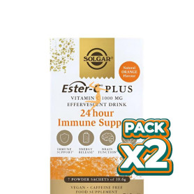 Pack 2x ESTER-C PLUS 1000MG 7 SOBRES SOLGAR