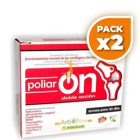 Pack 2x ARTRION POLIARON 60 CÁPSULAS PINISAN