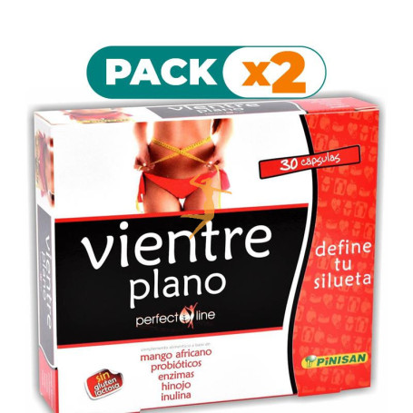 Pack 2x PERFECT LINE VIENTRE PLANO 30 CÁPSULAS PINISAN