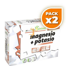 Pack 2x MAGNESIO + POTASIO 60 COMP PINISAN