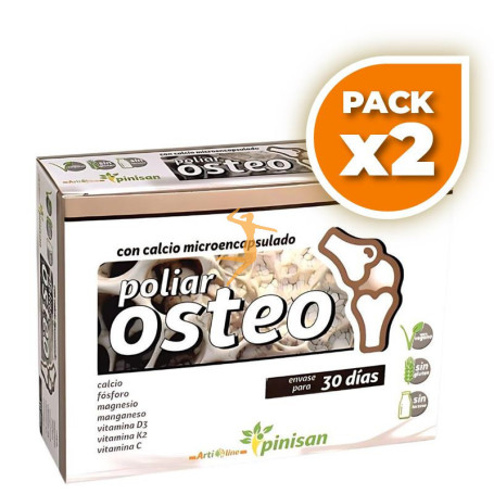 Pack 2x POLIAR OSTEO 60 CÁPSULAS PINISAN