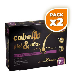 Pack 2x CABELLO, PIEL Y UÑAS BEAUTYLINE 30 CÁPSULAS PINISAN