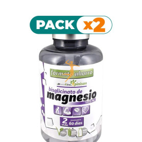 Pack 2x BISGLICINATO DE MAGNESIO 120 COMPRIMIDOS PINISAN