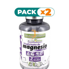 Pack 2x BISGLICINATO DE MAGNESIO 120 COMPRIMIDOS PINISAN
