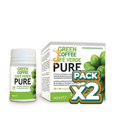 Pack 2x CAFE VERDE PURE PACK NOVITY