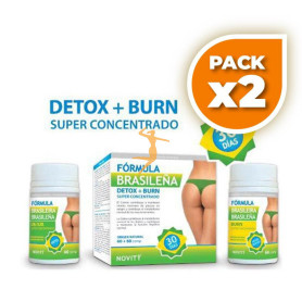 Pack 2x FÓRMULA BRASILEÑA DETOX + BURN SUPER CONCENTRADO NOVITY