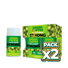 Pack 2x CAFÉ VERDE STRONG PACK ECONÓMICO 60+60 CÁPSULAS NOVITY