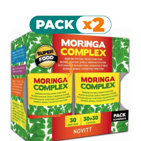 Pack 2x MORINGA COMPLEX 30+30 CÁPSULAS NOVITY