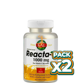 Pack 2x KAL REACTA C 1.000Mg. 60 COMPRIMIDOS KAL