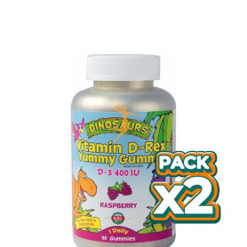 Pack 2x REX VITAMIN D-REX D3 400UI 90 DINOS MASTICABLES KAL