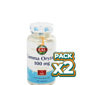 Pack 2x GAMMA ORYZANOL 100Mg. 100 TABLETAS KAL