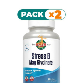 Pack 2x STRESS B MAG GLYCINATE 60 CÁPSULAS VEGETALES KAL