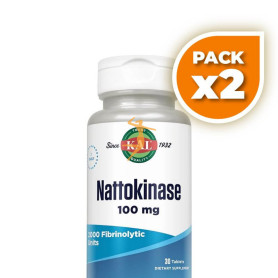 Pack 2x NATTOKINASE 100MG 30 COMPRIMIDOS KAL