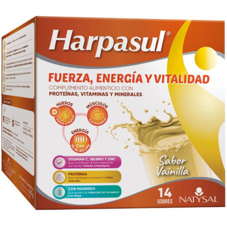 BATIDO FUERZA ENERGÍA Y VITALIDAD VAINILLA 14 SOBRES NATYSAL