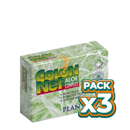 Pack 3x COLON NET ALOE COMPLEX 30 CÁPSULAS PLANTIS