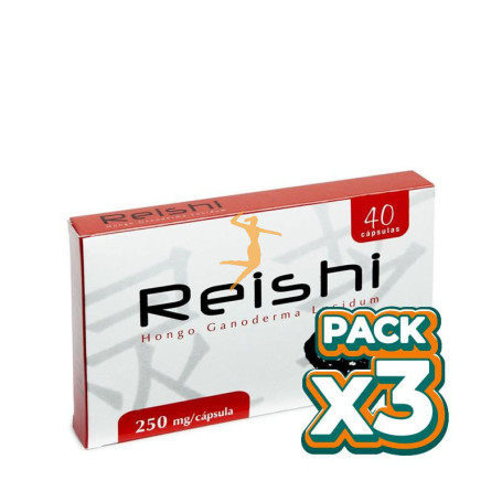 Pack 3x REISHI 40 CÁPSULAS PLANTIS