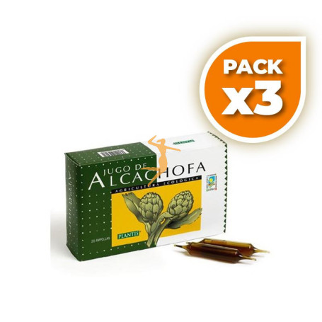 Pack 3x ALCACHOFA 20 VIALES PLANTIS