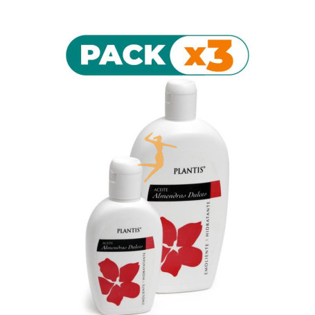 Pack 3x ACEITE DE ALMENDRAS DULCES 500Ml. PLANTIS