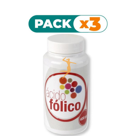 Pack 3x ACIDO FOLICO 60 CÁPSULAS ARTESANIA AGRICOLA