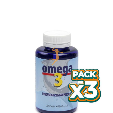 Pack 3x OMEGA 3 220 CÁPSULAS ARTESANIA AGRICOLA