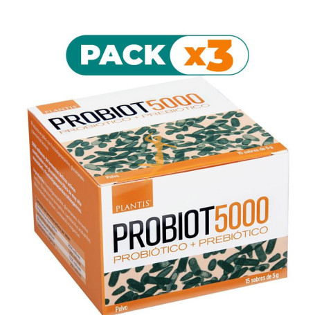 Pack 3x PROBIOT 5.000 LACTOBACILLUS 15 SOBRES PLANTIS