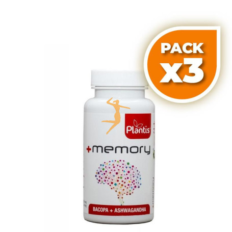Pack 3x MEMORY 45 CÁPSULAS PLANTIS